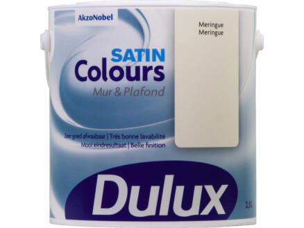 Dulux Colours muur- en plafondverf zijdeglans 2,5l meringue 1