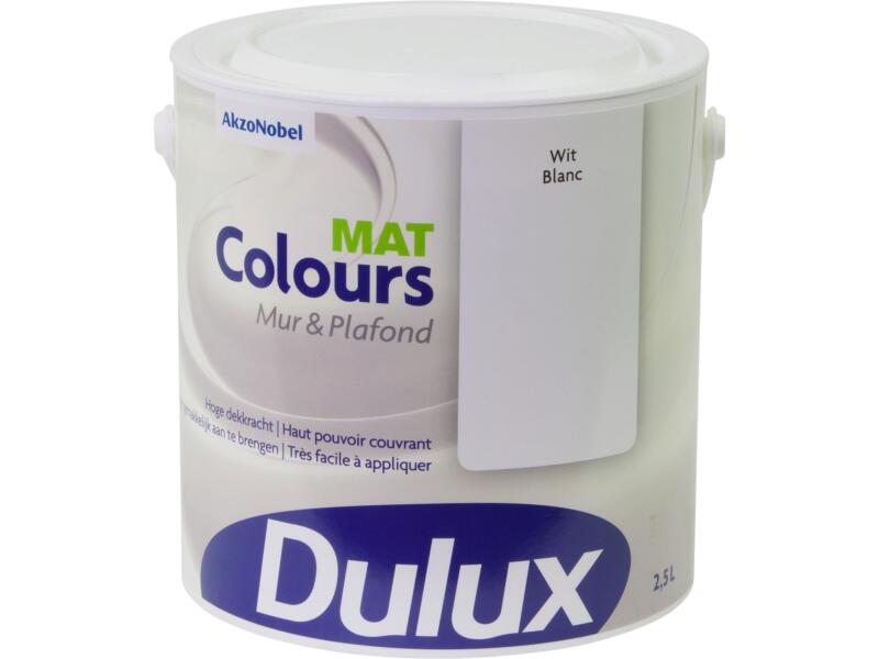 Dulux Colours peinture mur & plafond mat 2,5l blanc