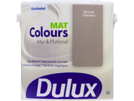 Dulux Colours peinture mur & plafond mat 2,5l chartreux 1