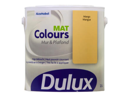 Dulux Colours peinture mur & plafond mat 2,5l mangue 1