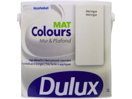 Dulux Colours peinture mur & plafond mat 2,5l meringue 1