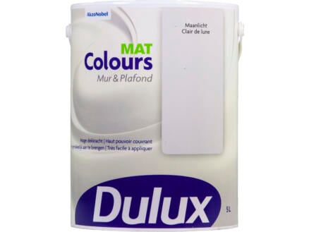 Dulux Colours peinture mur & plafond mat 5l clair lune 1