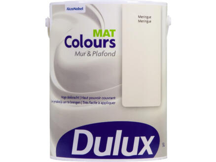 Dulux Colours peinture mur & plafond mat 5l meringue 1