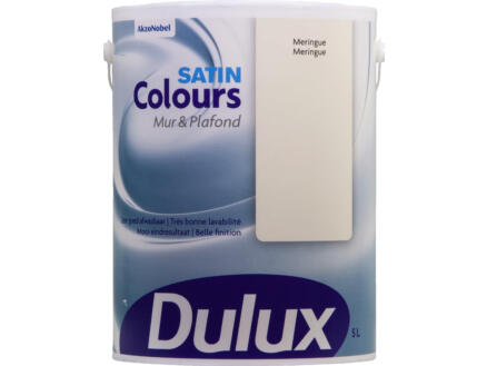 Dulux Colours peinture mur & plafond satin 5l meringue 1