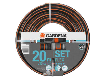 Gardena Comfort Flex tuyau d'arrosage 15mm (5/8") 20m + accessoires 1