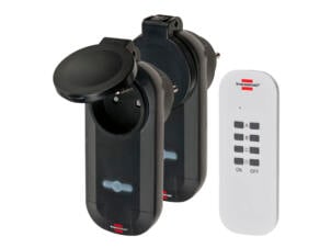 Brennenstuhl Comfort-Line RC CE1 0201 draadloos stopcontact 1000W 2 stuks + afstandsbediening zwart