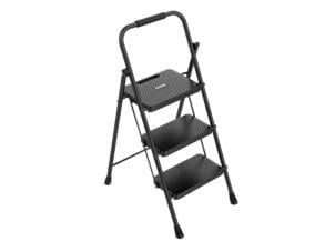 Escalo Comfort Step trapladder 3 treden zwart