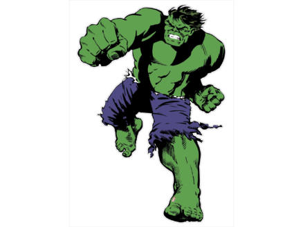 Marvel Comics Hulk maxi muursticker groen 145x105 cm 1