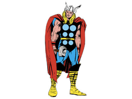 Marvel Comics Thor maxi muursticker 148x60 cm 1
