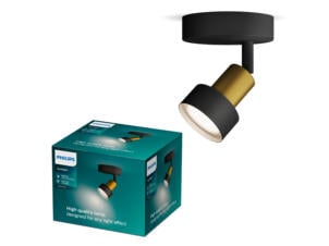 Philips Conduit spot mural LED 35W noir/or