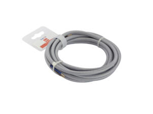 Chacon Cordon électrique en tissu 3m gris