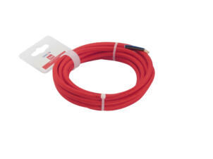Chacon Cordon électrique en tissu 3m rouge