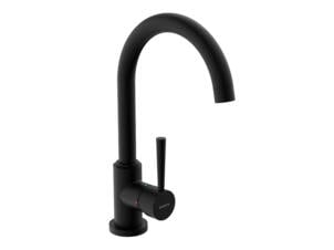 Schutte Cornwall robinet mitigeur cuisine noir mat