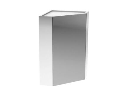 Allibert Corsa armoire de toilette coin 31,5cm 1 porte blanc 1
