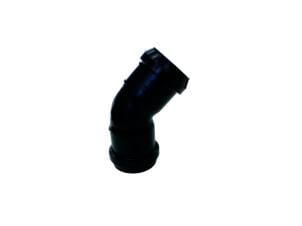 Coude FF 90mm 45° PP noir