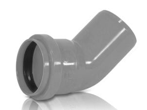 Coude MF 40mm 45° PVC gris