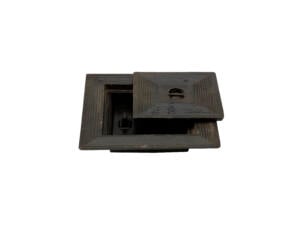 Couvercle de puits double 50x50 cm fonte