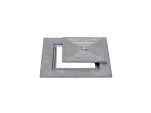 Couvercle de puits simple 30x30 cm aluminium