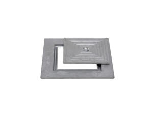 Couvercle de puits simple 40x40 cm aluminium