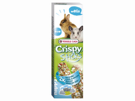 Crispy Mega Sticks knaagsticks konijnen en chinchilla's bergvallei 2 stuks 1
