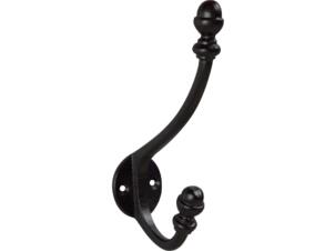 Linea Bertomani Crochet portemanteau double 35x150 mm acier noir