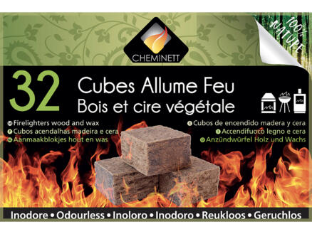 Forever Cubes allume-feu 100% naturel 32 pièces 1