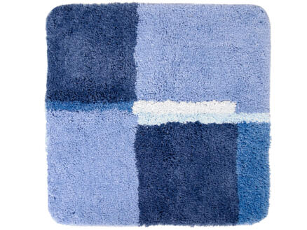 Differnz Cubes tapis de bain 60x60 cm bleu 1