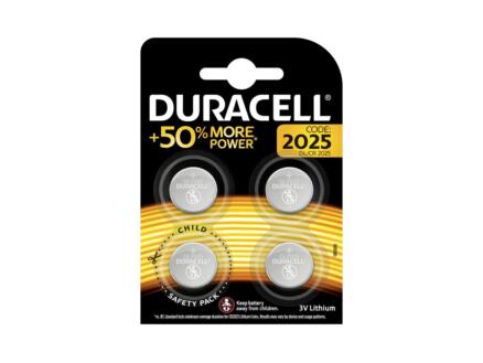 Duracell DL2025 celbatterij lithium 3V 4 stuks