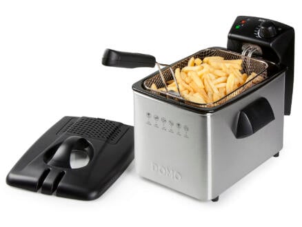 DOMO DO465FR friteuse 4l inox + couvercle filtre 1