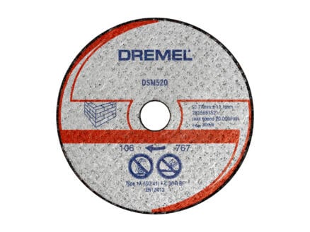 Dremel DSM20 disque de coupe maçonnerie 2 pièces 1