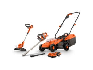DUAL POWER tuingereedschapsset 3 stuks +batterij en lader