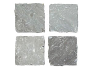 Dalle de terrasse 14x14x3,5 cm 0,02m² pierre de sable d'Inde gris