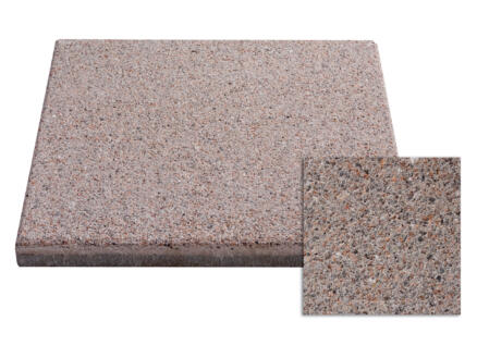 Dalle de terrasse 40x40x3,7 cm 0,16m² béton brun clair 1