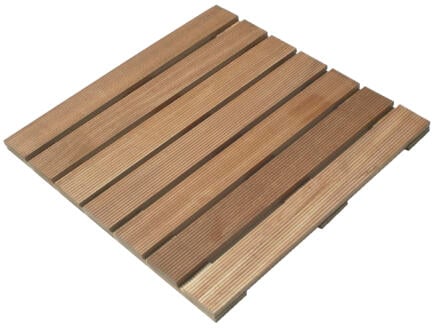 Dalle de terrasse 50x50x2,4 cm 0,25m² bois dur
