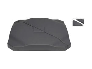 Dalle parasol remplissable 20kg anthracite 2 pièces