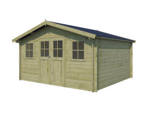 Gardenas Davos XL abri de jardin en bois 415x385x248 cm chalet imprégné protection anticondensation