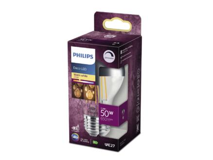 Philips Déco ampoule LED poire à calotte argentée E27 7,2W dimmable 1