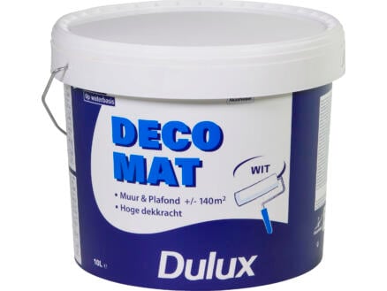 Dulux Deco muur- en plafondverf mat 10l wit 1