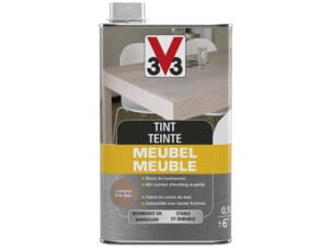 V33 Deco tint meubel mat 0,5l lichtgrijs