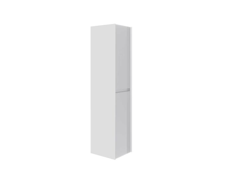 Allibert Delta meuble colonne 40cm 2 portes blanc mat