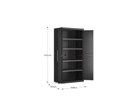 Keter - Armoire de rangement multifonction 65x39x182 cm - 3 étagères Keter - Armoire de rangement multifonction 65x39x182 cm - 3 étagères