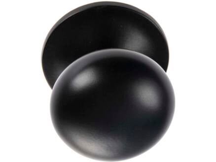Linea Bertomani Deurbol op rozet rond 70mm aluminium zwart 1