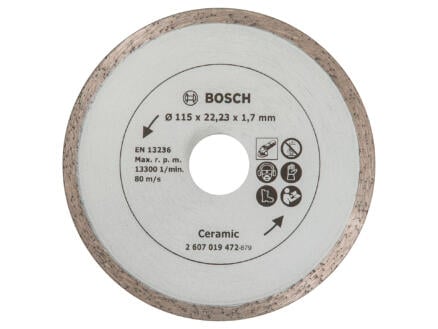 Bosch Diamantschijf keramiek 115x1,7x22,23 mm 1
