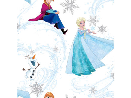 Disney Disney Frozen papierbehang Anna, Elsa & Olaf multicolour/wit 1