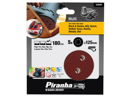 Piranha Disque abrasif excentrique G180 125mm X32042-XJ 1