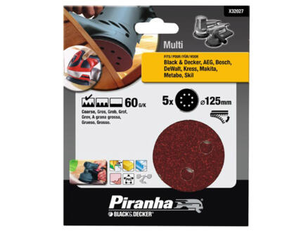 Piranha Disque abrasif excentrique G60 125mm X32027-XJ 1