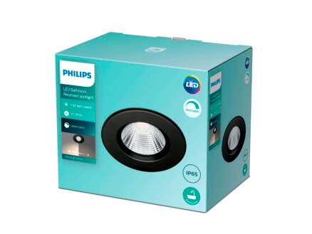 Philips Dive LED inbouwspot rond 5W dimbaar zwart 1
