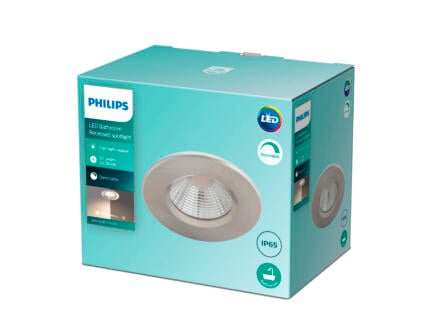 Philips Dive spot LED encastrable réflecteur 5W dimmable nickel gris