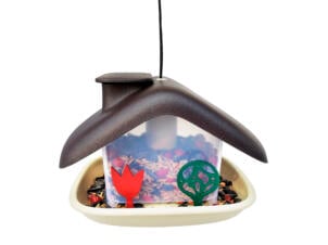 Domek mangeoire oiseaux brun