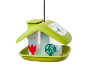 Domek mangeoire oiseaux vert